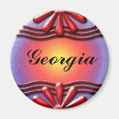 Naamplaat Rood Magneet (Voorkant)