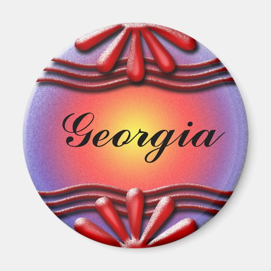 Naamplaat Rood Magneet (Voorkant)