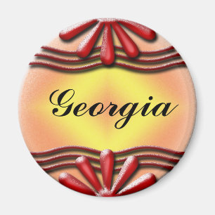 Naamplaat Rood Magneet