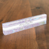 Naamplaat Sjabloon Abstract Naambordje (Zijkant)