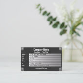 naamplaat visitekaartje (Staand voorkant)