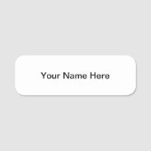 naamplaatje met magnetische drager (Voorkant)