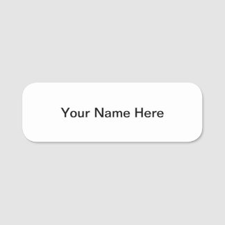 naamplaatje met magnetische drager