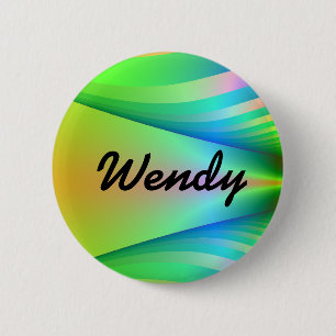 naamplaatje ronde button 5,7 cm