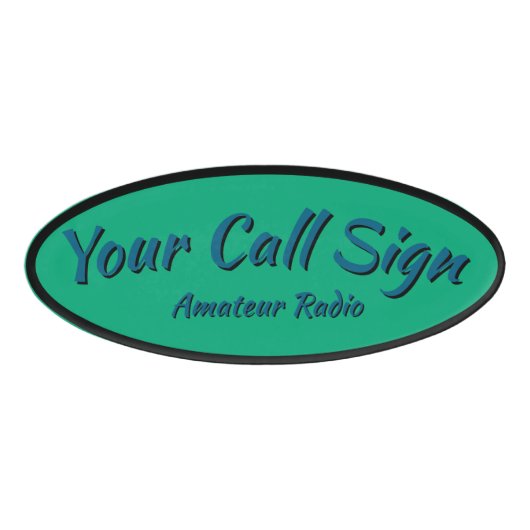 naamplaatje van roepnaam naambadge (Voorkant)