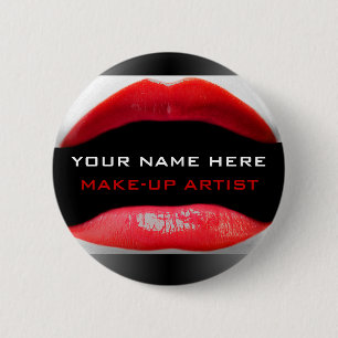 Naamplaatje voor Grimeurs Ronde Button 5,7 Cm