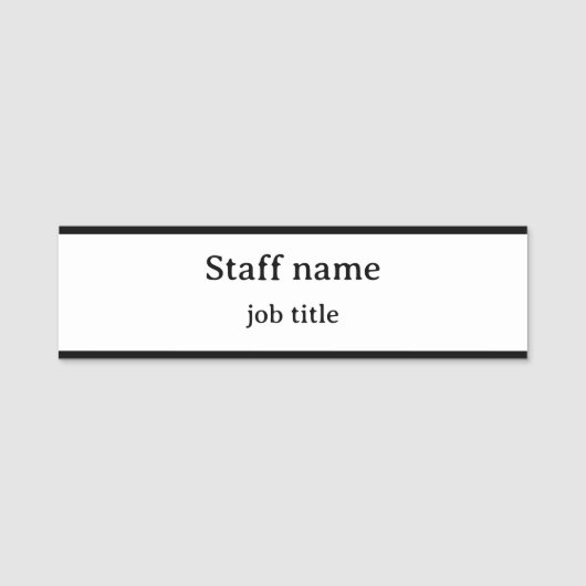  naamplaatje voor werk (Voorkant)