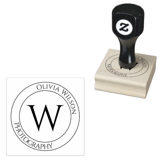 Naamstempel | Gepersonaliseerd logo rubberstempel (Gestempeld)