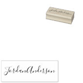 Naamstempel handtekening rubberstempel (Gestempeld)
