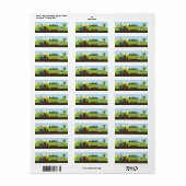 Naamsticker tractor boerderij etiket (Full Sheet)