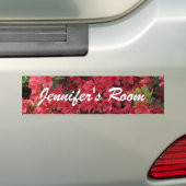 naamsticker voor slaapkamer bumpersticker (Op auto)