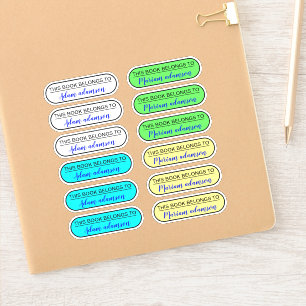 Naamstickers (Dit boek is van de eigenaar) Sticker