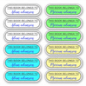 Naamstickers (Dit boek is van de eigenaar) Sticker (Voorkant)