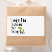 NAAMSTICKERS, ETIKETTEN, TEQUILA IS GOEDKOPER DAN  ETIKET (Insitu)