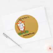 Naamstickers voor Weston Price-bijeenkomsten Ronde Sticker (Envelop)