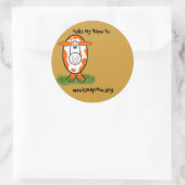 Naamstickers voor Weston Price-bijeenkomsten Ronde Sticker (Tas)