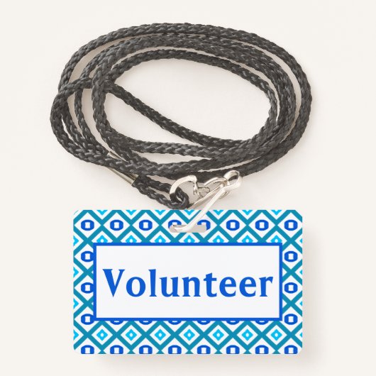 Naamstijl Badge (Voorkant met draagriem)