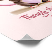 Naamtekst toevoegen, Baby Muis met Grote Oren op R Poster (Hoek)