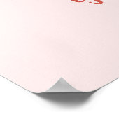 Naamtekst toevoegen, Baby Tijger met Hoed op Roze Poster (Hoek)