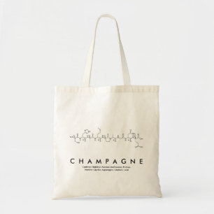 Naamzak Champagne peptide Tote Bag