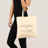 Naamzak van Alyssa peptide Tote Bag (Voorkant (product))
