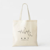 Naamzak van Amy peptide Tote Bag (Achterkant)