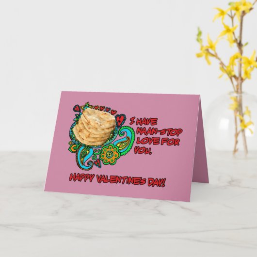 Naan-Stop Lovin'! Kaart (Gele Bloem)