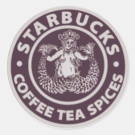 Naar 1971 op een Starbies Run Ronde Sticker