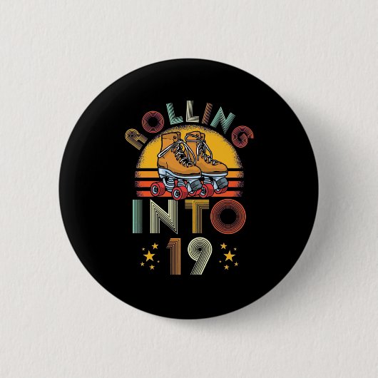 Naar 19 jaar oud ronde button 5,7 cm (Voorkant)