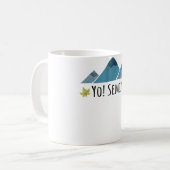 Naar 5e graad virtueel terug naar schoolhond koffiemok (Voorkant links)