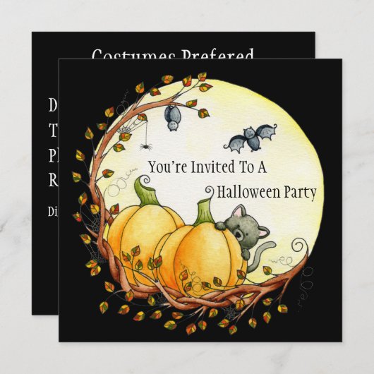 naar aanleiding van de uitnodiging (Voorkant / Achterkant)