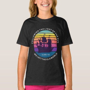 Naar aanleiding van de zon Columbus Day 1942 T-shirt