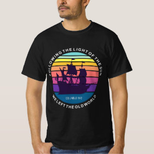 Naar aanleiding van de zon Columbus Day 1942 T-shirt