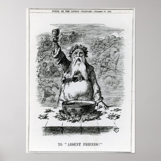 Naar afwezige vrienden! poster (Voorkant)