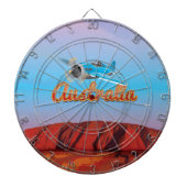 Naar Australië vliegen Dartbord (Voorkant)