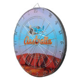 Naar Australië vliegen Dartbord (Voorkant Rechts)