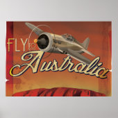 Naar Australië vliegen Poster (Voorkant)