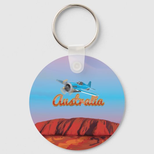 Naar Australië vliegen Sleutelhanger (Voorkant)