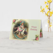 Naar Banbury Cross Happy Birthday Kaart (Gele Bloem)