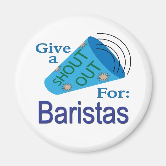 Naar Baristas. Magneet (Voorkant)