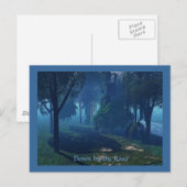 Naar beneden bij de rivier briefkaart (Voorkant / Achterkant)