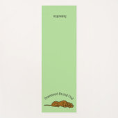 Naar beneden gericht Dog Green Yoga Mat (Voorkant)