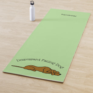 Naar beneden gericht Dog Green Yoga Mat