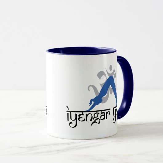 Naar beneden gerichte Dog Iyengar Yoga Mok (Voorkant rechts)