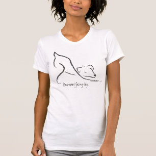 Naar beneden gerichte hond... t-shirt