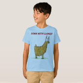 naar beneden met lama t-shirt (Voorkant volledig)