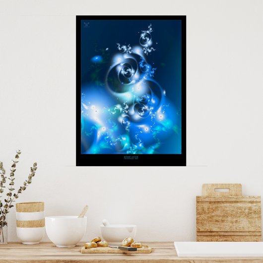 Naar beneden poster (Keuken)