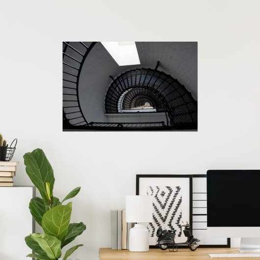 Naar beneden poster (Thuiskantoor)