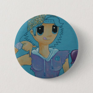 Naar beneden ronde button 5,7 cm