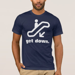 naar beneden. t-shirt